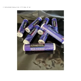 Chap Ice Lip chap.ice BLUE RASPBERRY Lip Balm Soothes and Moisturizes 0.14 oz x 8