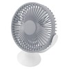 Mini Desk Fan with Hook USB Rechargeable 3 Speeds Wind