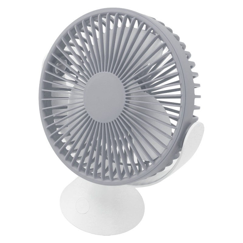 Mini Desk Fan with Hook USB Rechargeable 3 Speeds Wind