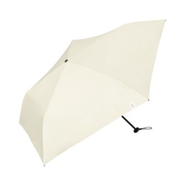 Wpc. Folding Umbrella, Basic Slim Parasol, Off-White《100% Light Blocking & UV Protection Rate, UPF50+, For Both Sunny and Rainy Weather》Main Rib 50 cm, Women's and Men's, Simple, Compact, for