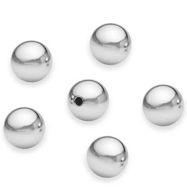 Accbeads 2mm Small Beads Kit 925 Sterling Silver Round Beads for Beaded Bracelets and Jewelry Making Silver Ball Beads for beads for making jewellery 2mm 8inch 110 Beads