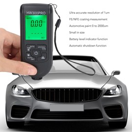 Paint Thickness Gauge, Digital Meter for Automotive Coating Thickness Tester with Automatic Shutdown Function, 1um Resolution, FE and NFE Measuring, for Used Car Buyers
