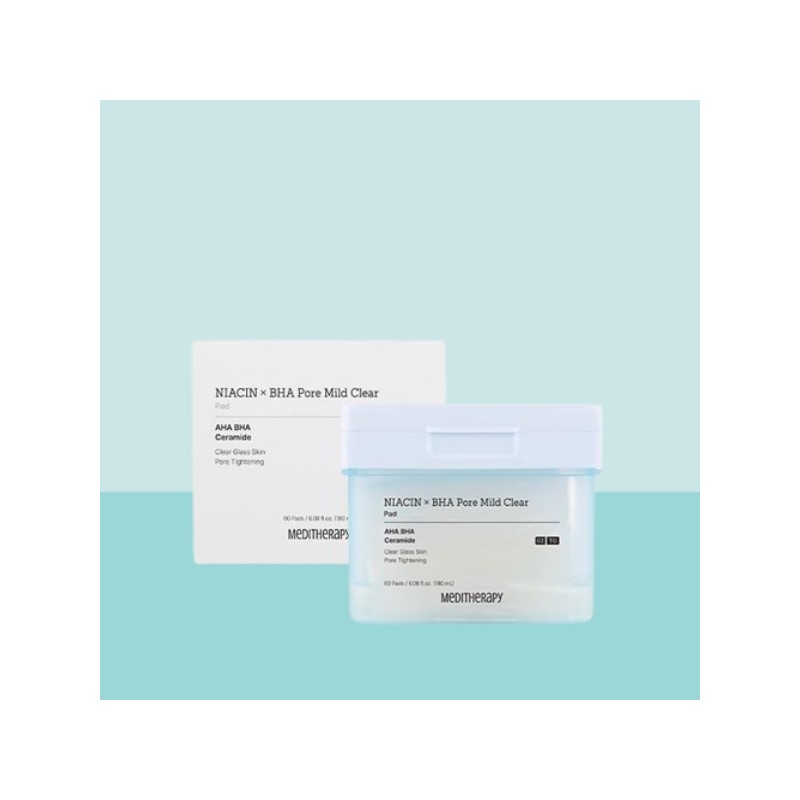 Niacin BHA Pore Mild Clear Pads (2 pcs) Meditherapy Pore
