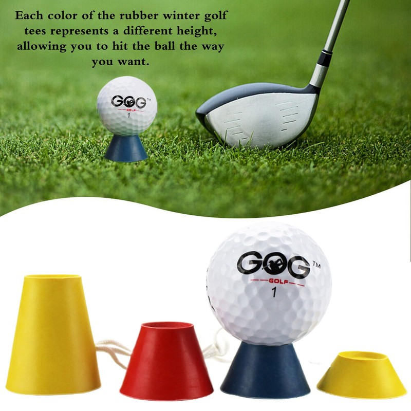 DAAIZIII Golf Tees, Pack of 4 Golf Tees, Plastic Golf