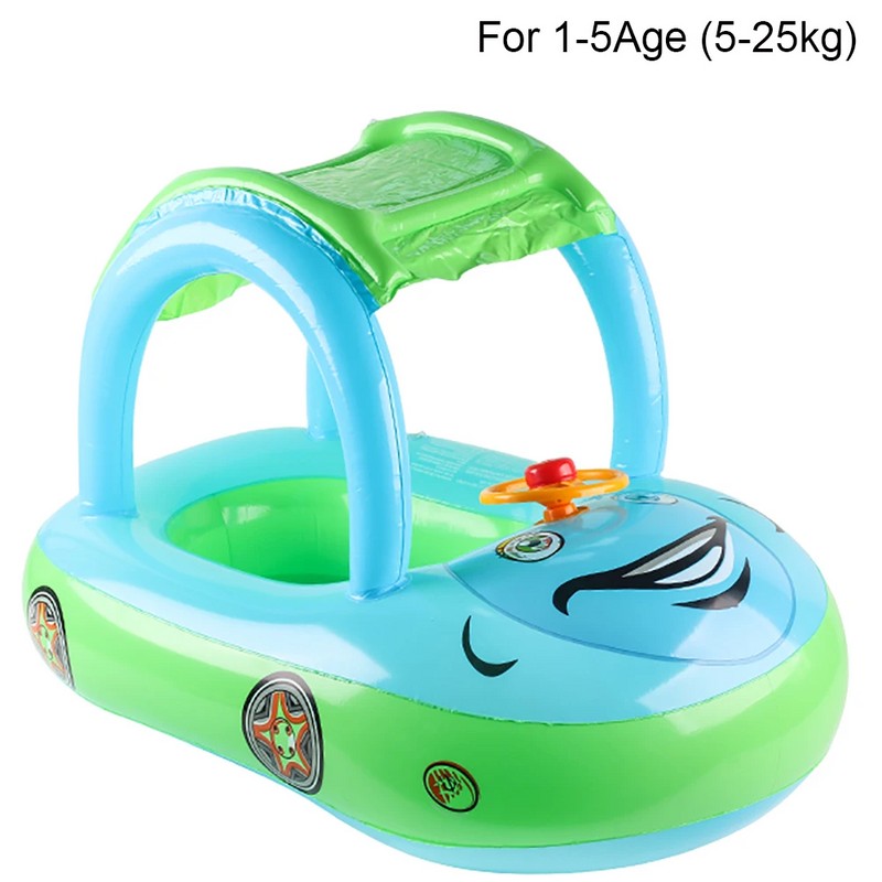 Car-Shaped Toddler Pool Float for Kids – Inflatable Swim Boat