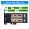 M.2 SATA SSD NGFF to PCIE Adapter Up to 6Gbps