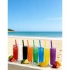 Xyedyaup 100pcs Colourful Straws Long 210 Mm X 6 Mm
