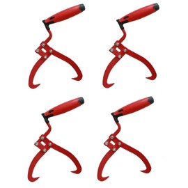 Hand Packing Pliers Hand Lifting Hook Sappie Wood Grabber Wooden Packing Tongs Towing Pliers Forestry Pliers (Pack of 4)