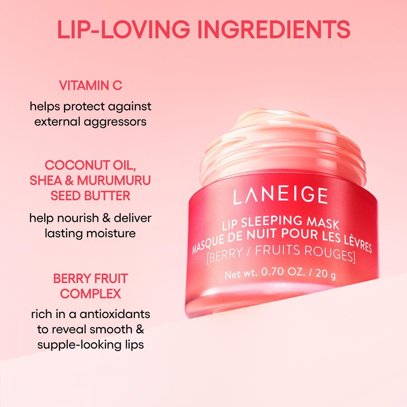 LANEIGE Berry Sweet Lip Trio Set | Lip Sleeping Mask