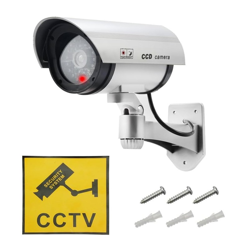 ERWEY Dummy Camera Fake Surveillance Camera CCTV with Flashing LED