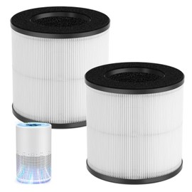 Sinnya 2 Pack AP050 AP052 H13 True HEPA Filter Replacement Fit for Tailulu Air Puri-Fier Filter Replacement Fit for Tailulu AP050 AP052 Air Puri-Fier for Bedroom Home 1200 Ft², 3-Stage Filtration