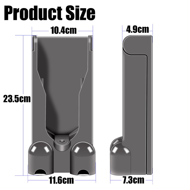 Italdos, Charging Bracket Wall Mount ABS Plastic Compatible for Dyson