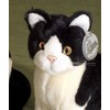 Förster Small Cat Soft Toy Sitting 20 CM Black#3478 Antique