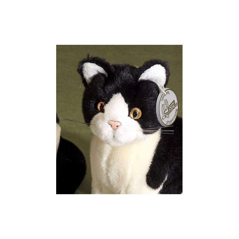 Förster Small Cat Soft Toy Sitting 20 CM Black#3478 Antique