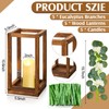 Sabary 5 Sets/ 15 Pcs Eucalyptus Wedding Lanterns Centerpiece Include