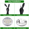 AIBOO LED Puck Lights Wired Color Changing, Multicolor Under Cabinet