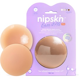 NIPSKIN - Cubre Pezones Bare It All Nipple Covers de Silicona Grado Médico - Adhesivos, Invisibles y Reutilizables - Pezoneras Redondas en Distintos Tonos de Piel