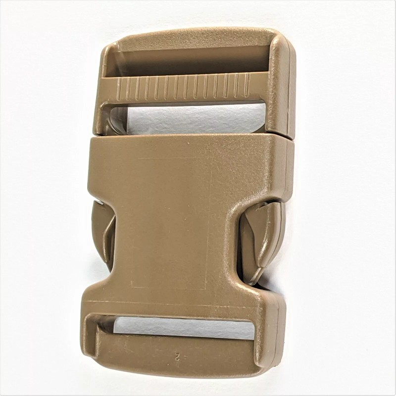 Duraflex 1.5” inch(38mm) Quick Side Release Buckle -Coyote Brown- Flat