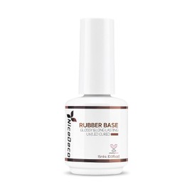 Nicedeco Hema Free Clear Rubber Base Gel Polish for Nails U V Cruelty Free Vegan Color Base Gel Nail Polish 15ML