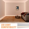 Briwooody 6 Pcs Baseboard Molding with LED Duct 2.6FT/0.8M White