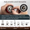 Manual Coffee Grinder by Alpaca Ventures - Stainless Steel Conical