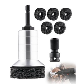 Wheel Brake Hub Cleaning Disc,Cleaner Resurfacing Tool Metel Hub Drill Brush Attachments for Rust Remover Wheel Bolt Stud Cleaner Fits Power Drill or 1/2" Impact Driven Wrenches for Brake Rotors Hubs