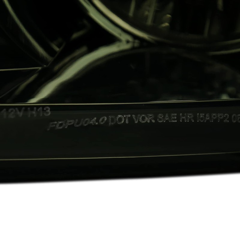 Spec-D Tuning Smoke Headlights with LED Bar Compatible with 2004-2008