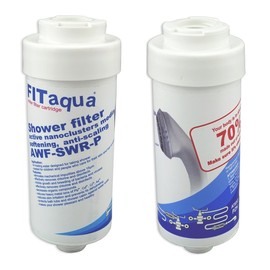 2 x brand name FITaqua & limescale filter for showers and baths
