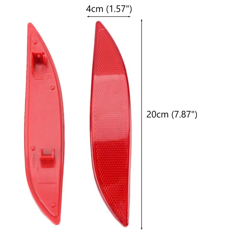 Twowinds Bumper Reflector Compatible with Renault Megane III, Reflectors Reflector