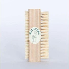 NUTSCENE Dual Sided Nail Brush for After Gardening Hand Care Natural Bristles Made In Scotland