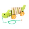 Toddler Child Crocodile Wooden Rope Toy Walk A Long Pull