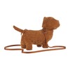 Apricot Lamb Dachshund Dachshund Dog Animal Shaped Plush Bag Plush