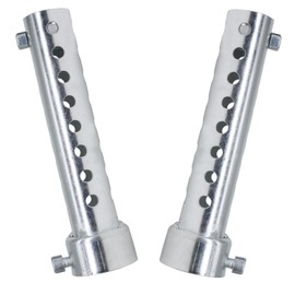 Amavoler 2 Pcs Motorcycle Exhaust Silencer Motorbike Muffler Insert Baffle Silencer Universal (silver-35mm,2Pcs)