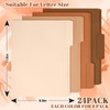 Whaline 24 Pack Terracotta File Folders Letter Size 4 Colors