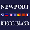 Newport, Rhode Island, Nautical Flags (Absorbent Ceramic Coaster, Single, Cork