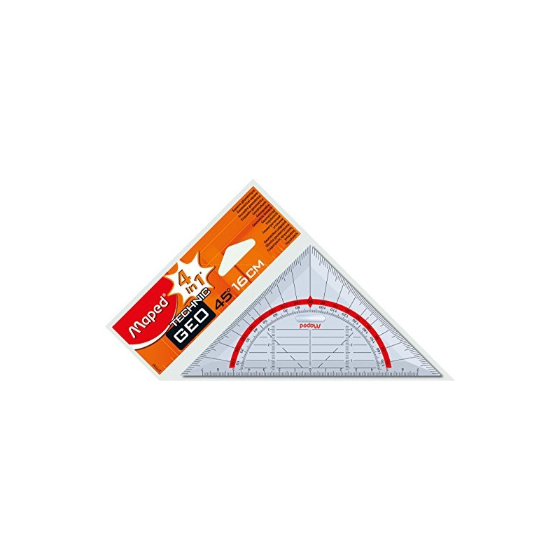 Maped M277747 Geometric Triangle, 1 Piece, 16 cm