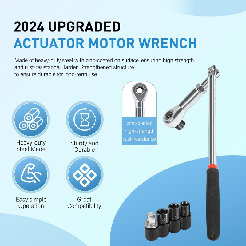 Yoursme 64180 Actuator Motor Wrench Kit Come with 5.5mm 7mm