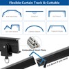 Flexible Bendable Ceiling Curtain Track 14 Ft Black Ceiling Track