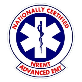 Nationally Certified Advanced EMT Vinyl Sticker for Car Vinyl Decal Water Bottle Laptop Decal Phone (1.5" Set of 2)