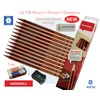 NATARAJ 621 Amber - 12 x HB Wood Pencils -
