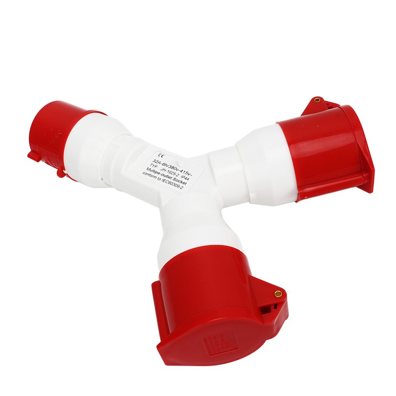 Y Shaped Industrial Plug IP44 Waterproof Industrial Socket Connector Site