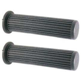 cyclingcolors Manopole moto 135 mm diametro 24 mm in gomma per manubrio compatibile con Vespa PX Arcobaleno 125 150 200 cc, nero