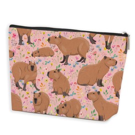 Azteoiz Cute Capybara Makeup Bag Capybara Gifts Cosmetic Bag Animal Lover Gifts for Women Girls Capybara Lovers Daughter Friends Wife Capybara Stuff Graduation Birthday Gifts Travel Toiletry Bag