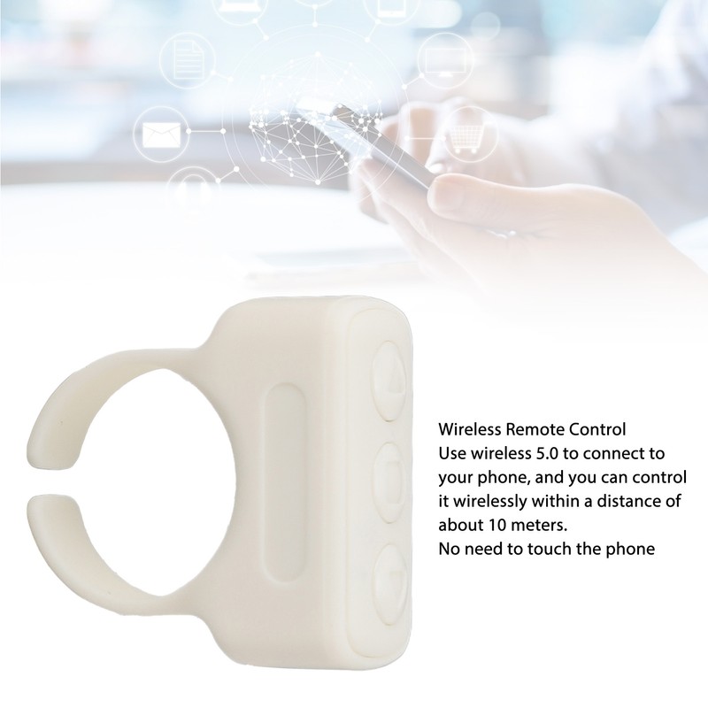Bluetooth Ring Controller Multifunction Fashion Selfie Remote BT 5.0 Wireless