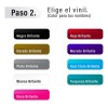 Stickers Calcas De Vinil Nombres Para Vaso 4x11cm - 15pzs