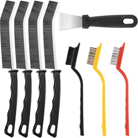 Crevice Cleaning Brush,8 Pcs Multifunctional Cleaning Brush Tools,Hard Bristle Crevice Cleaning Brush,Crevice Cleaning Brushes for Household Use Bathroom Tiles Kitchen Practical and Durable - Color: 8 Pcs Cleaning Tool