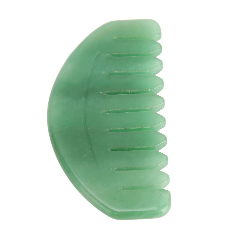 Massage Comb Scalp Care Relax Handheld Portable Jadestone Gua Sha