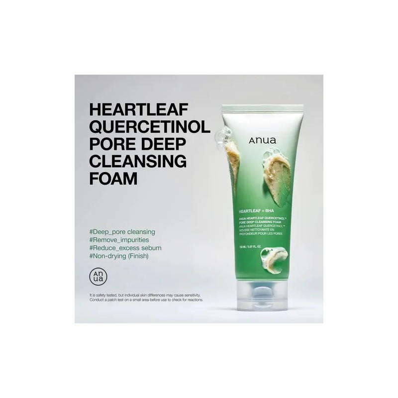 Anua Heartleaf Quercetinol Pore Deep Cleansing Foam 150 Ml