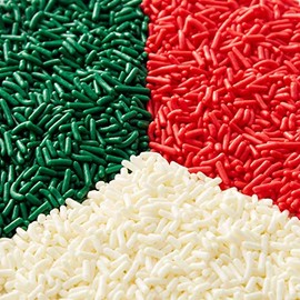 Sprinkles Christmas Jimmies Red Green White, 6.35 oz.