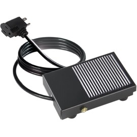 Rilfyzop Industrial Foot Pedal Switch AC 250V,15A,NO/NC Dual Mode,Dustproof and Waterproof Design,1.5m,Available in Plastic, Iron, or Aluminum Housing, Industrial Protection，FS-1